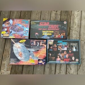 Lot of 4 Vintage 1993 Star Trek Toys In OG Box (Starship Enterprise)